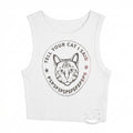 CROP TOP ''TELL YOUR CAT''.
