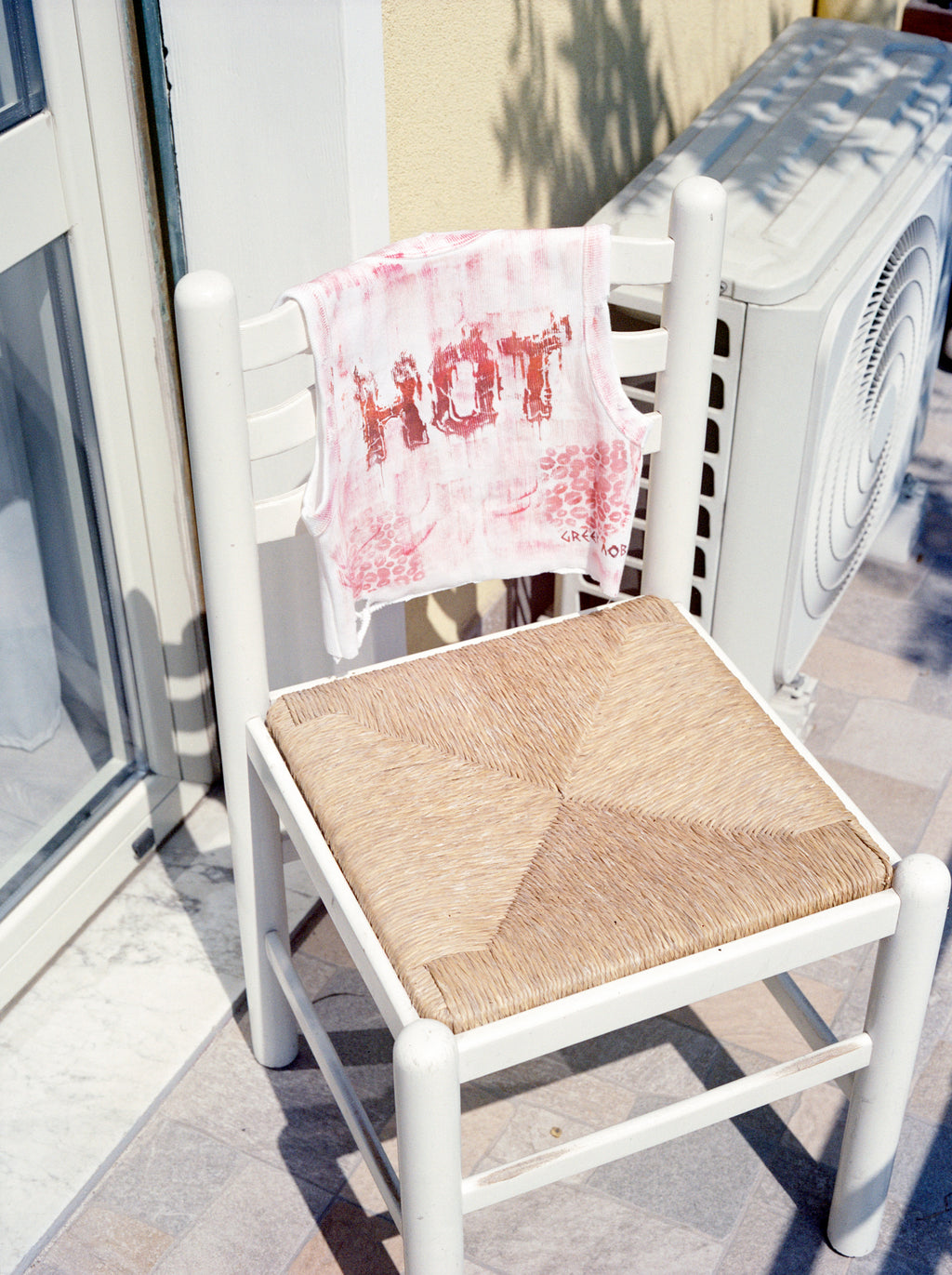 HANDMADE SCREEN-PRINTED HOT CROP TOP