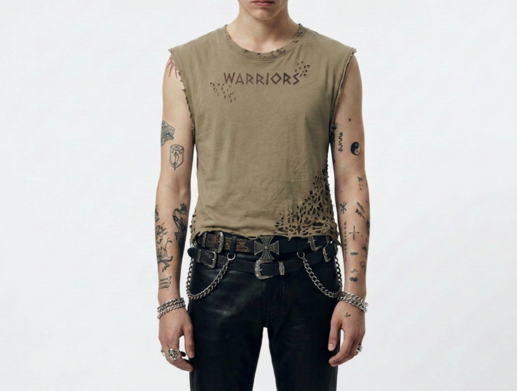 DISTRESSED  1 OFF WARRIORS