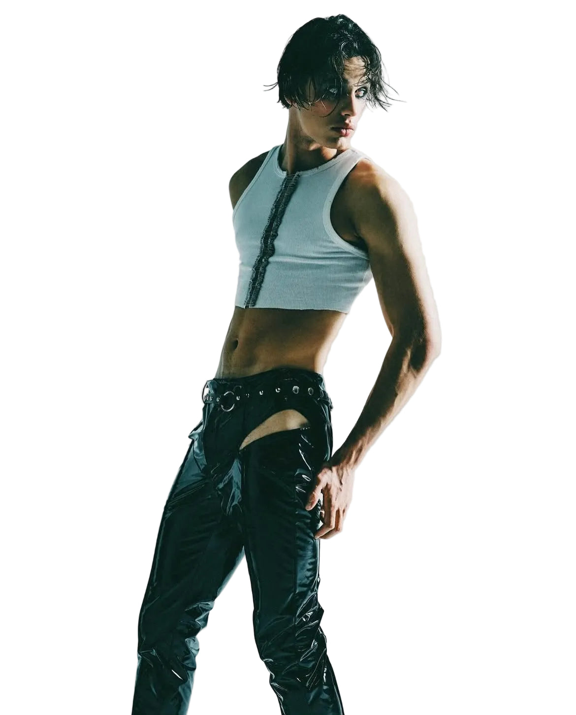 SAFETY CROP TANK TOP