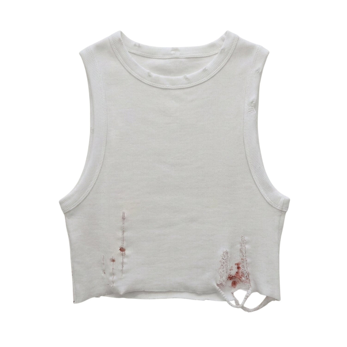 HANDMADE SCREEN-PRINTED HOT CROP TOP