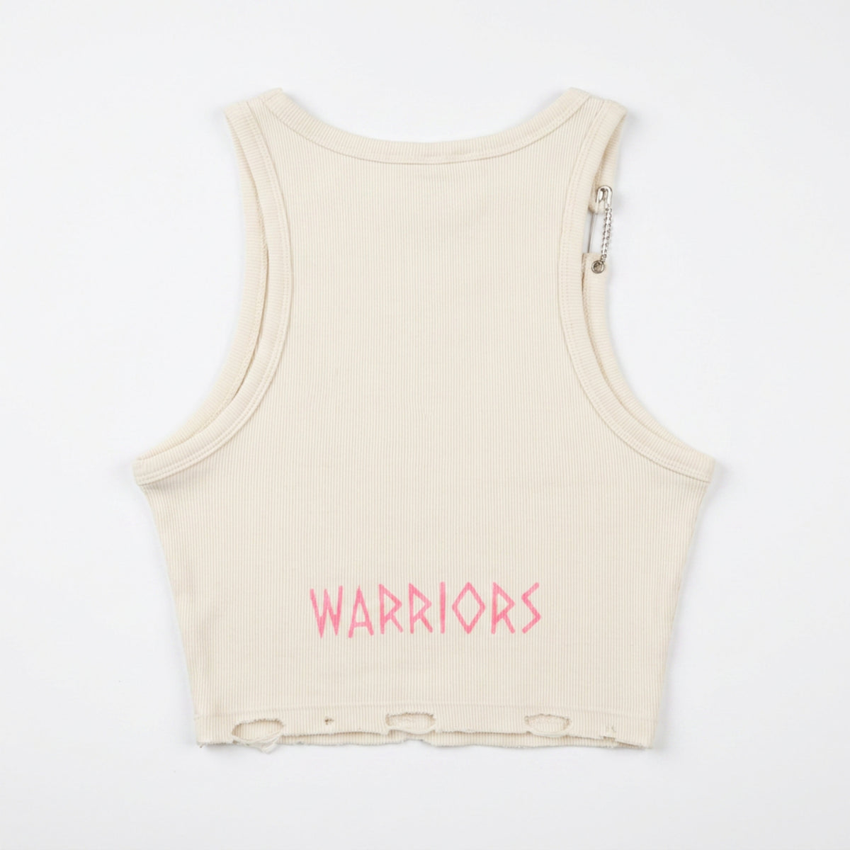 WARRIORS SCREEN-PRINTED CROP TOP